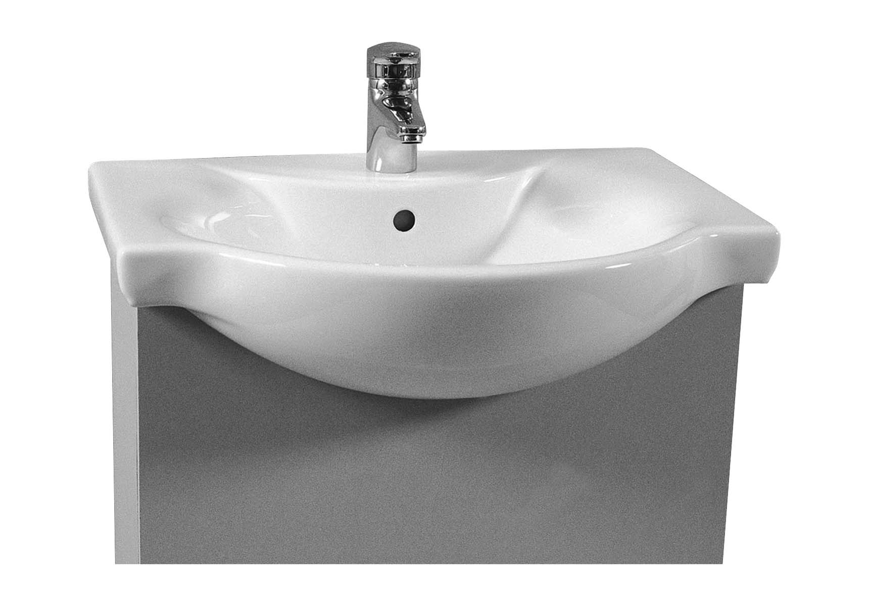 Arkitekt Vanity Basin, 66cm with Middle Tap Hole, with Side Holes