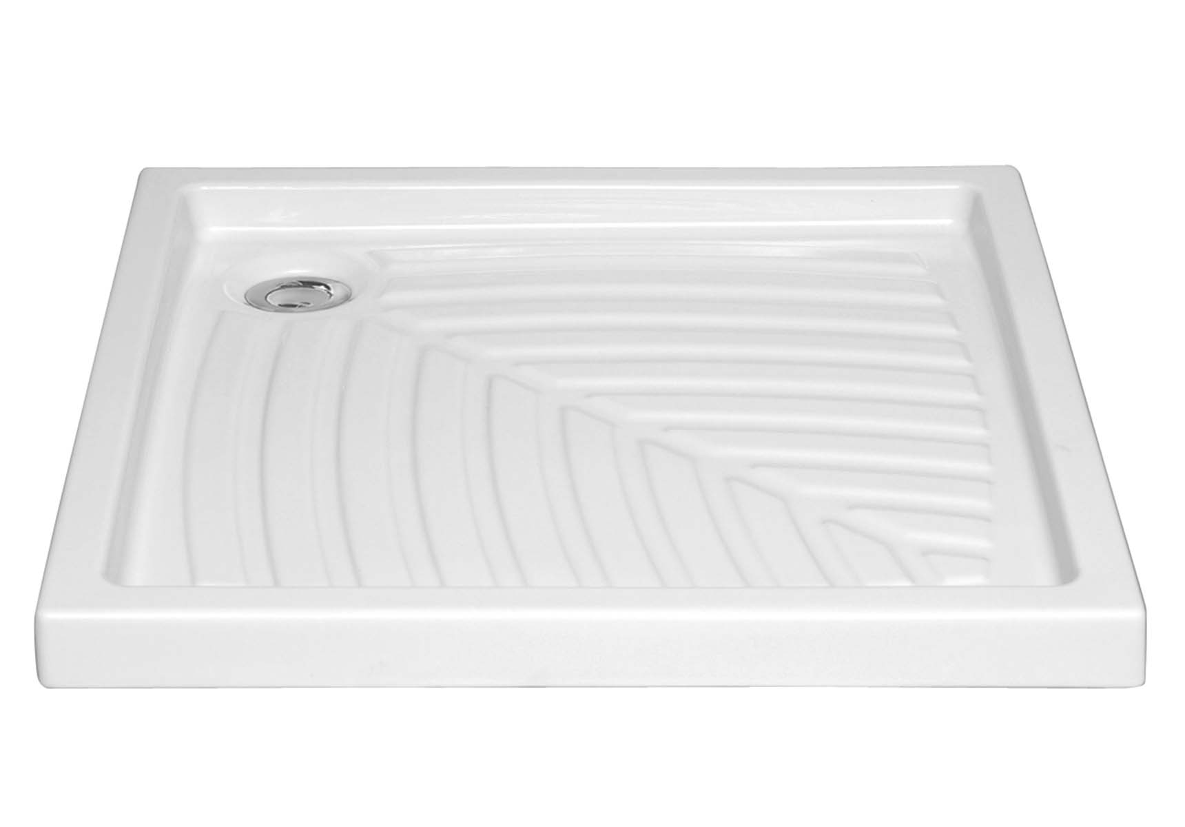 Arkitekt Square Shower Tray, 80cm, Antislip