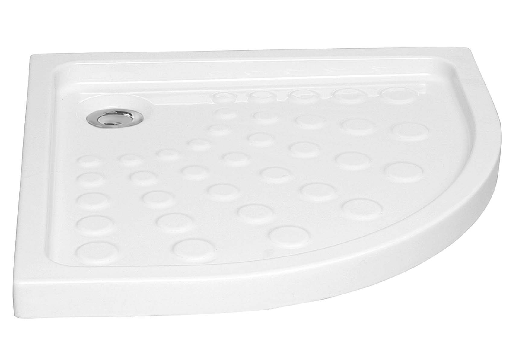 Arkitekt Corner Shower Tray, 80cm, Antislip