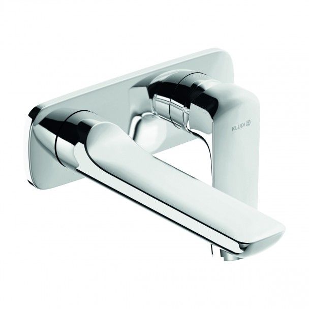 CONCEALED TWO HOLE WALL MOUNTED BASIN MIXER