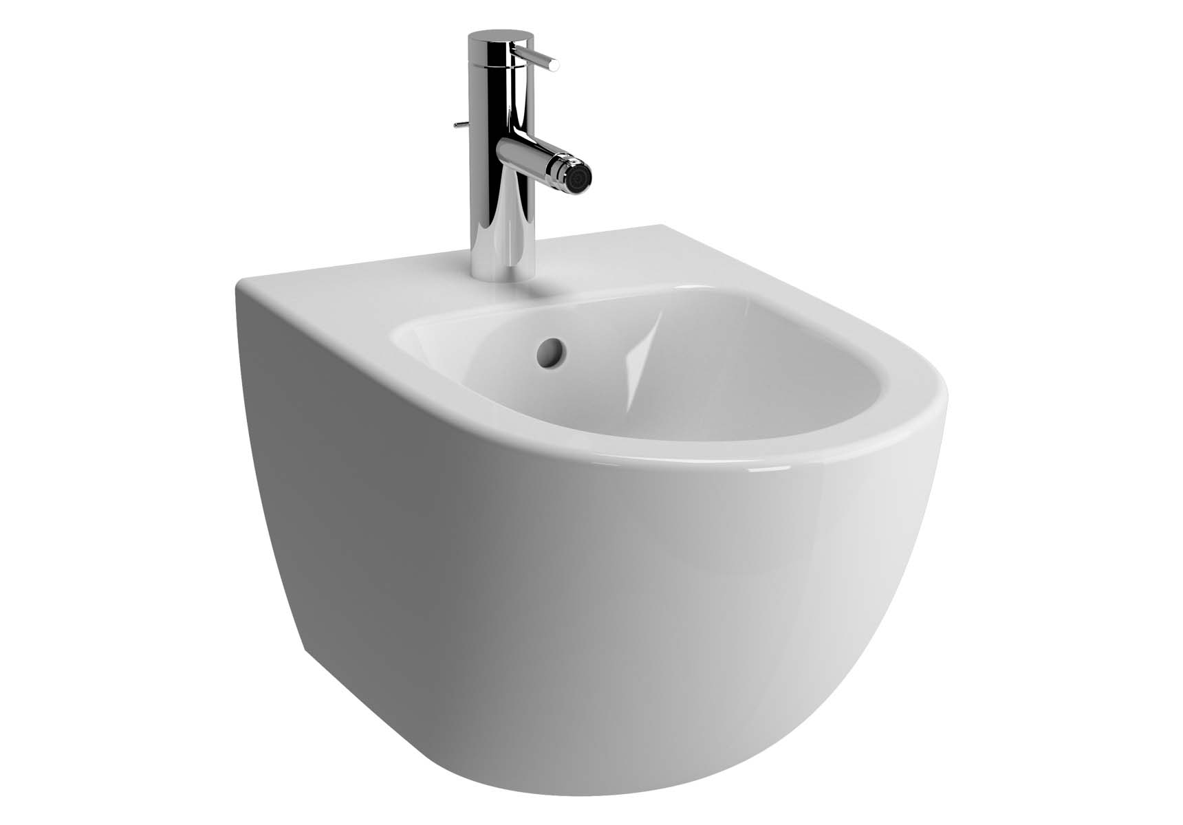 Sento Wall-Hung Bidet with Tap Hole, with Side Holes