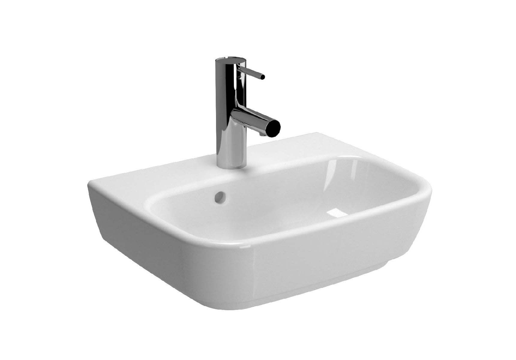 Shift Basin, 45cm with Middle Tap Hole, with Side Holes