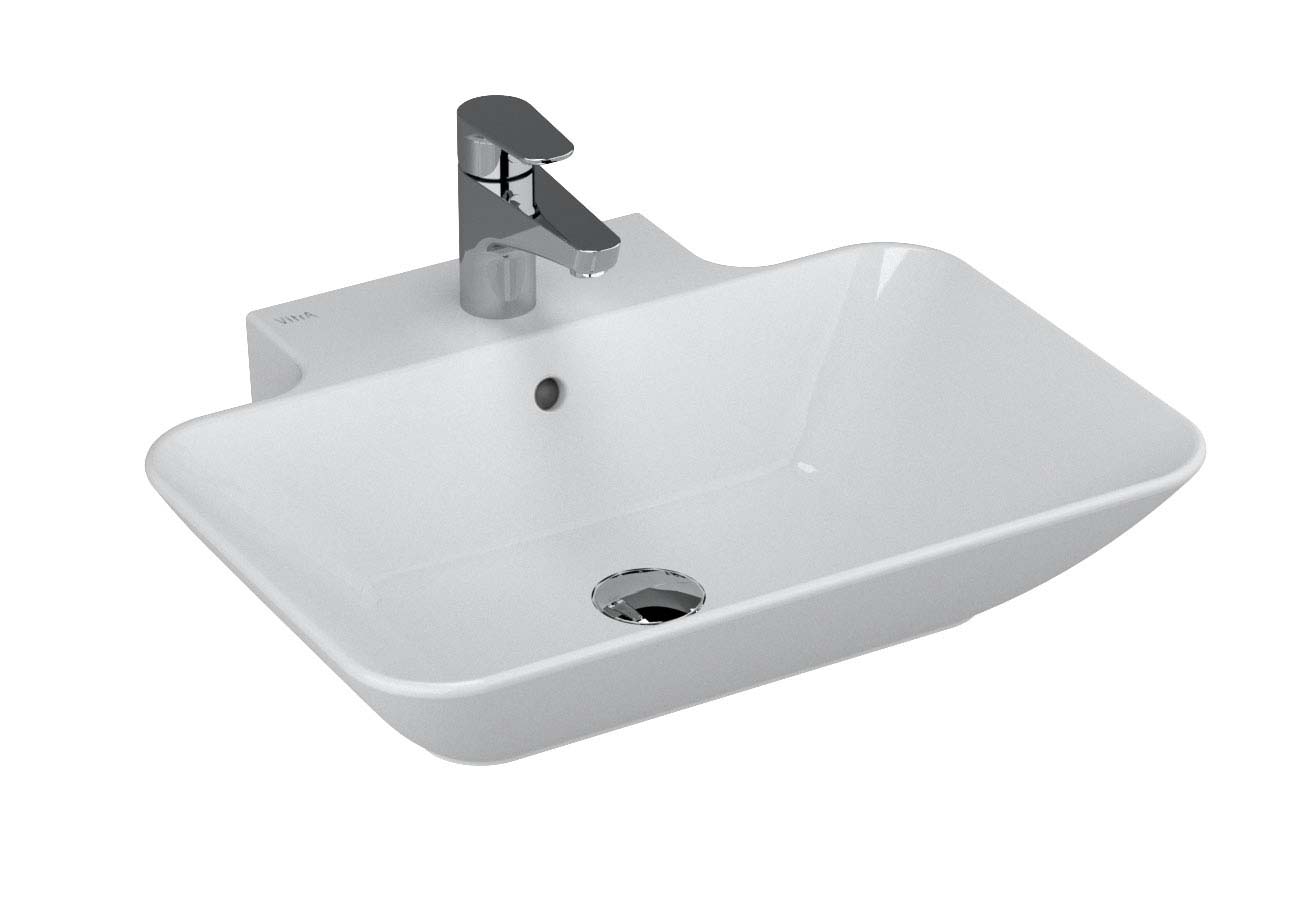 Geo Rectangular Washbasin, 60 cm