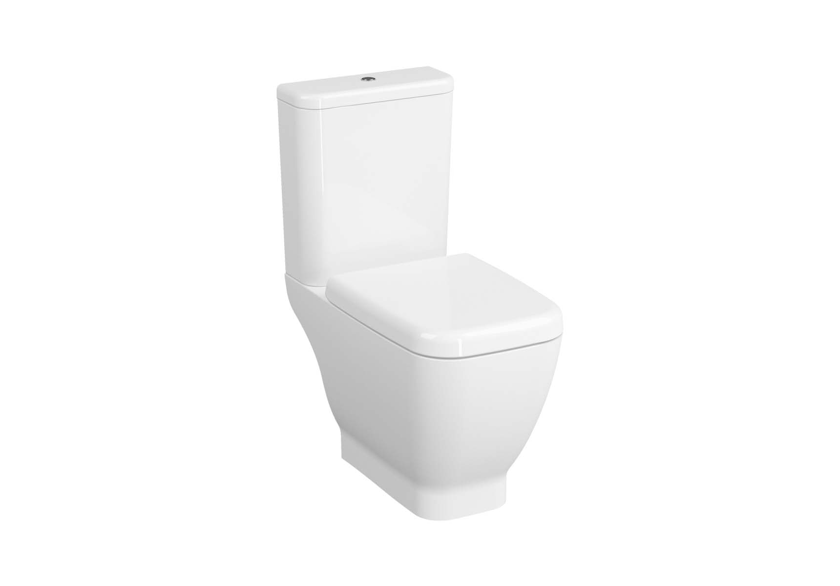 Close-Coupled WC Pan, Open-Back, 65 cm