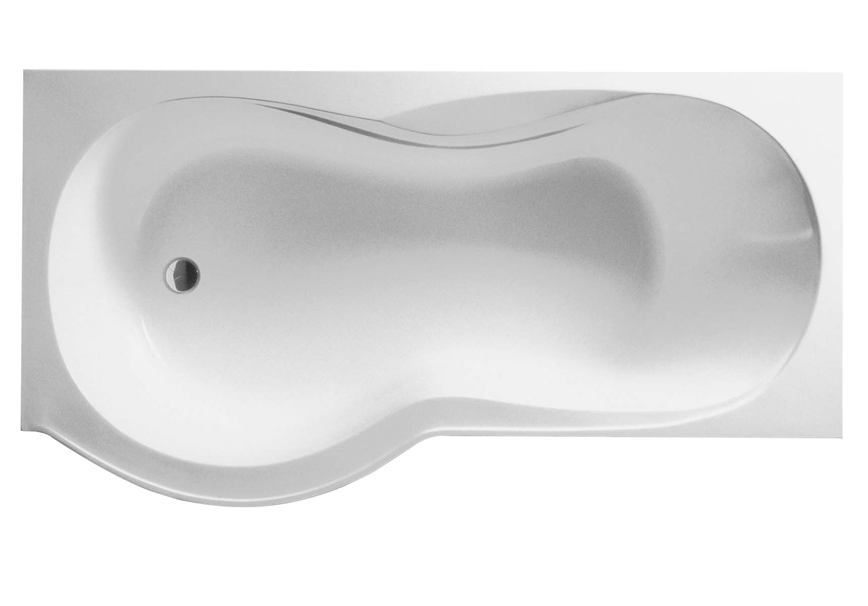 Delphi 150x90x75 cm Offset Bathtub, Right