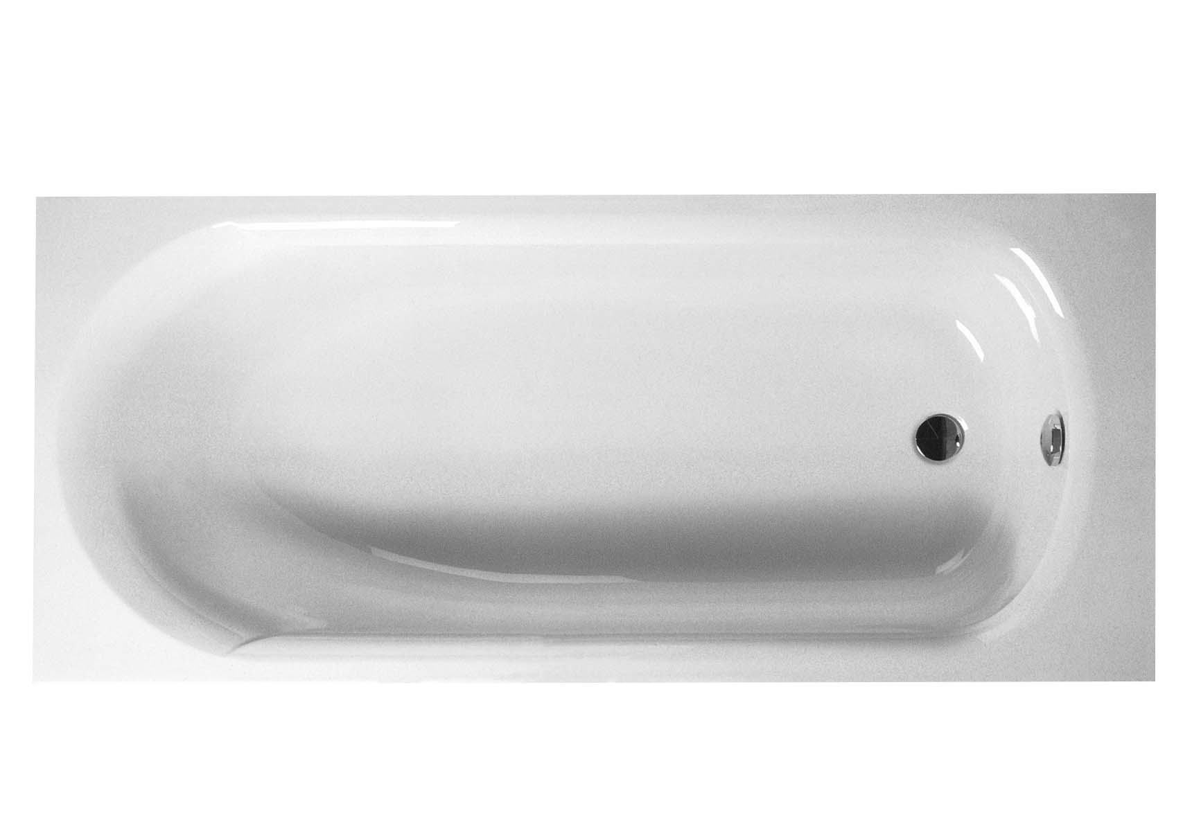 Eura 170x75 cm Rectangular Bathtub with Grip Hole