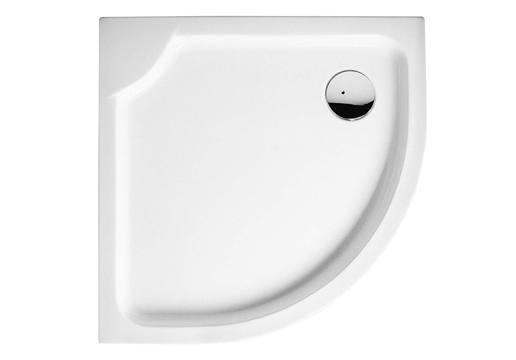 Luna 100x100 cm Corner Flat Shower Tray