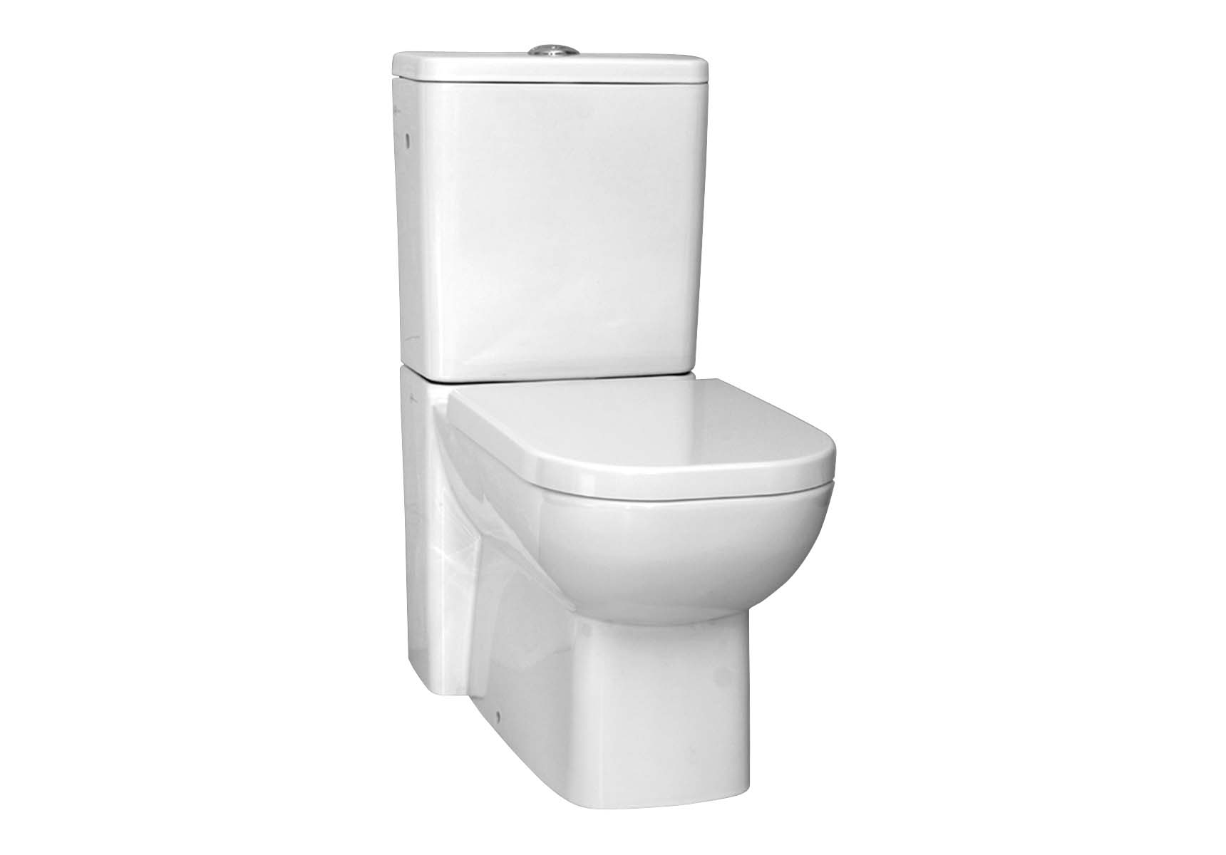 Back-To-Wall Close-Coupled Wc Pan with Universal Outlet