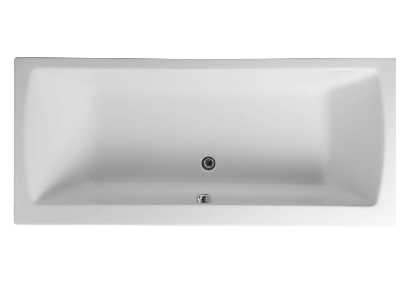 Neon 180x80 cm Rectangular/Double Ended Bathtub with Grip Hole