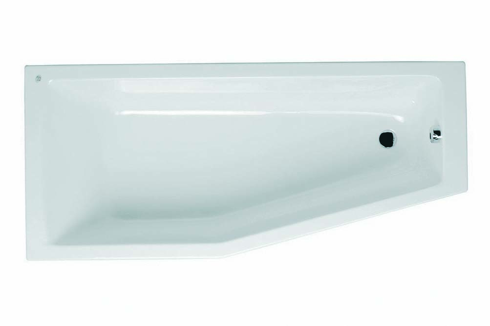 Neon 170x75x50 cm Offset Bathtub, Right