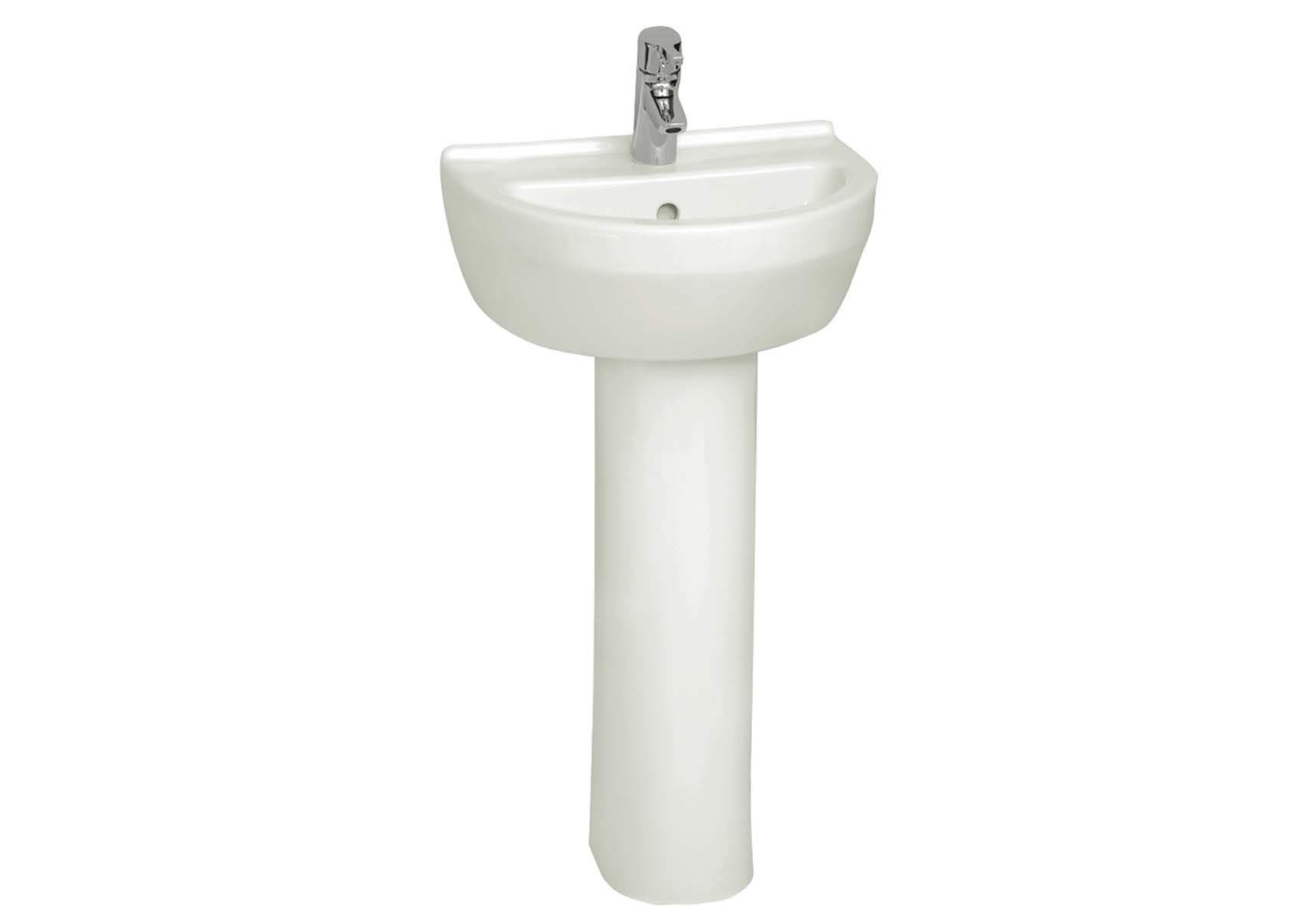 S50 WashBasin, 45cm with Middle Tap Hole, with Side Holes
