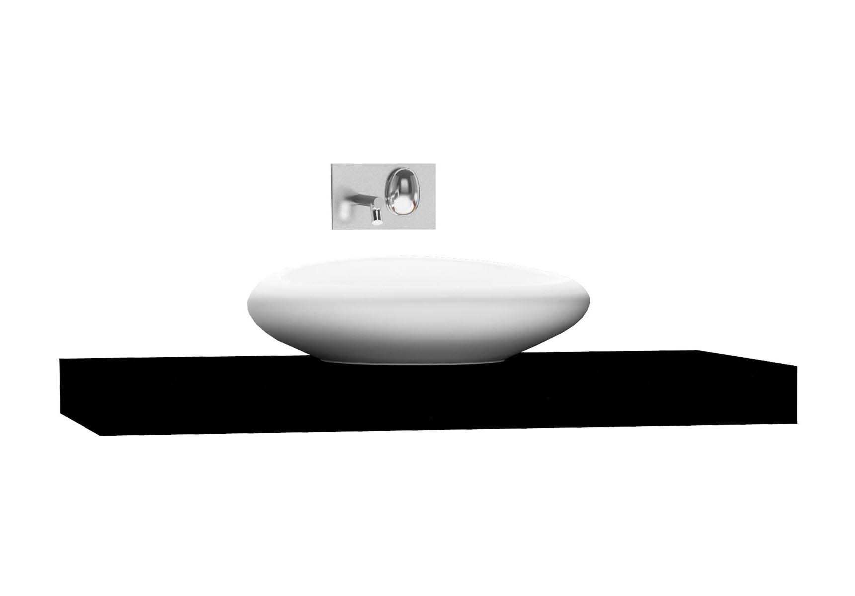 Options Lux Counter, 120 cm Black High Gloss