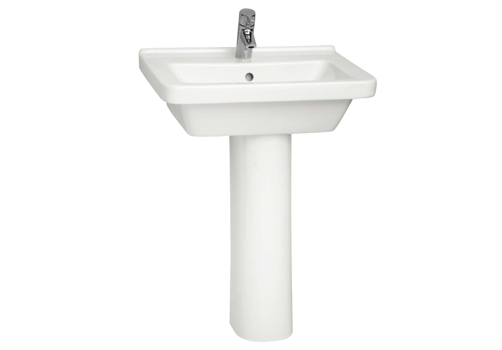 S50 WashBasin, 60cm with Middle Tap Hole, with Side Holes