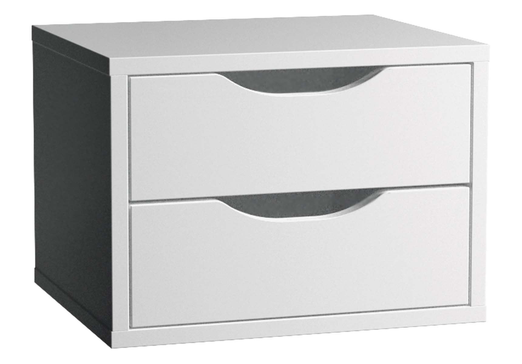 Gala Classic Tall Unit Accessory (3) - 2 Drawers, Matte White