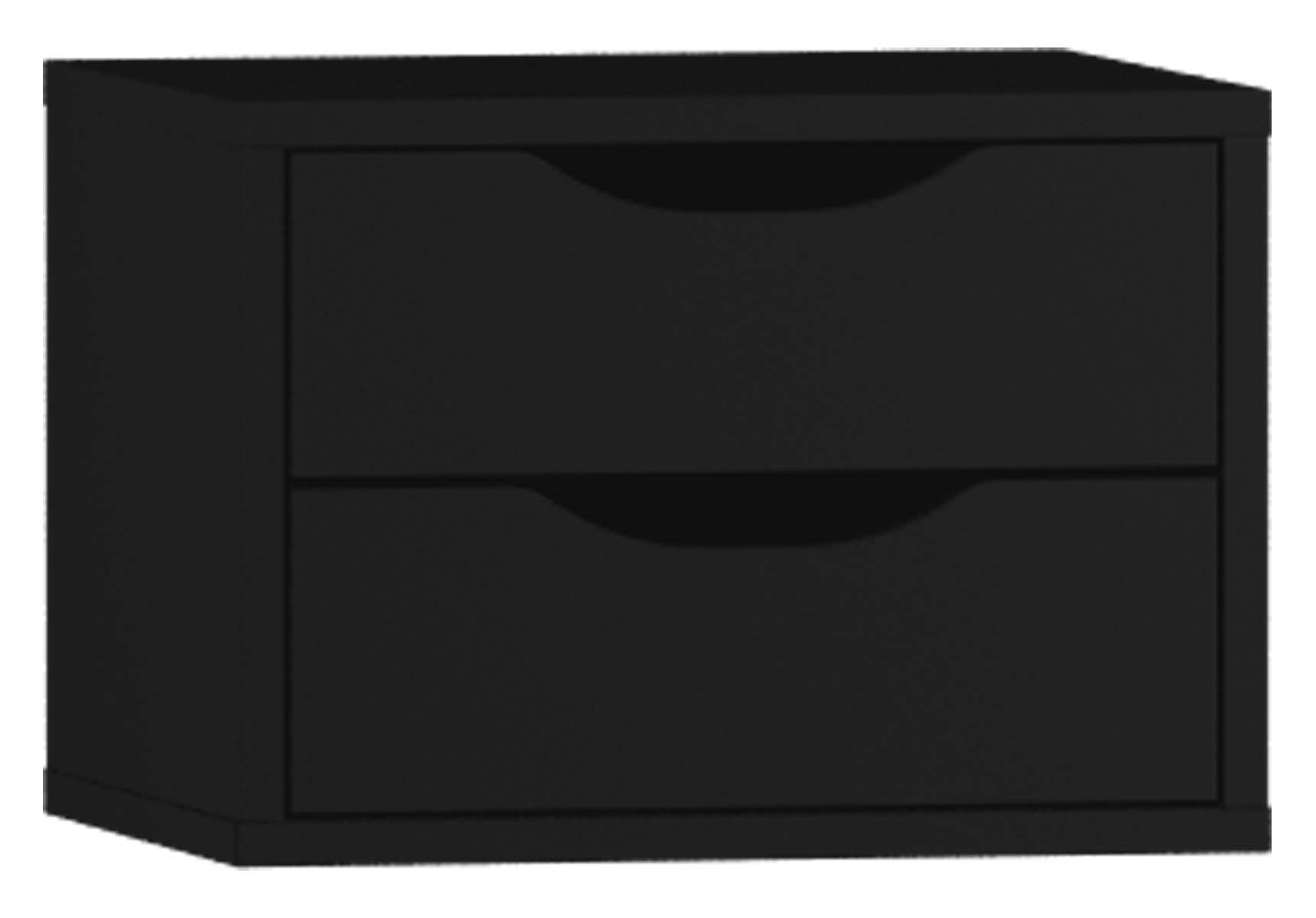 Gala Classic Tall Unit Accessory (3) - 2 Drawers, Matte Black