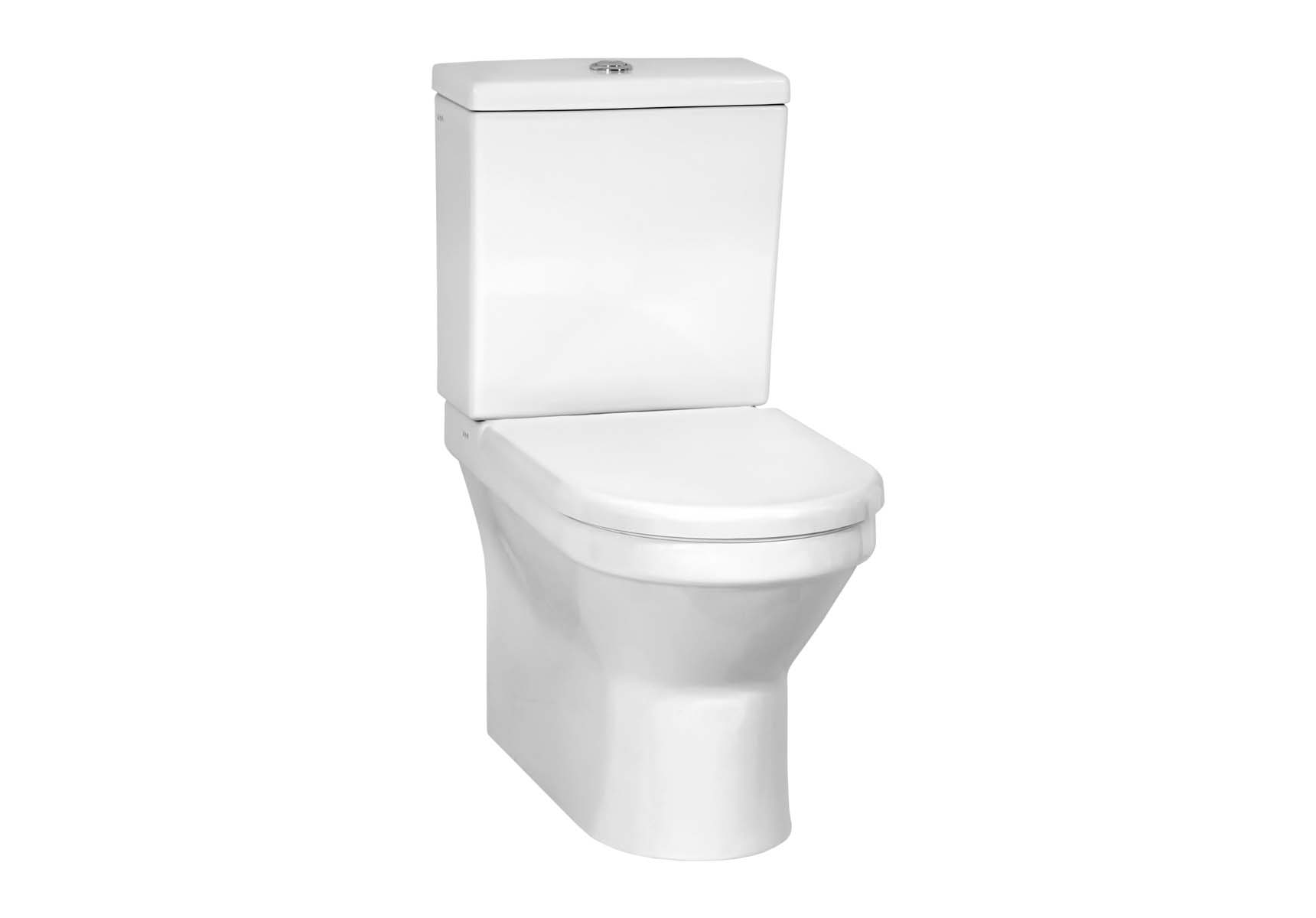 S50 Back-To-Wall Close-Coupled WC Pan with Universal Outlet without Bidet Pipe