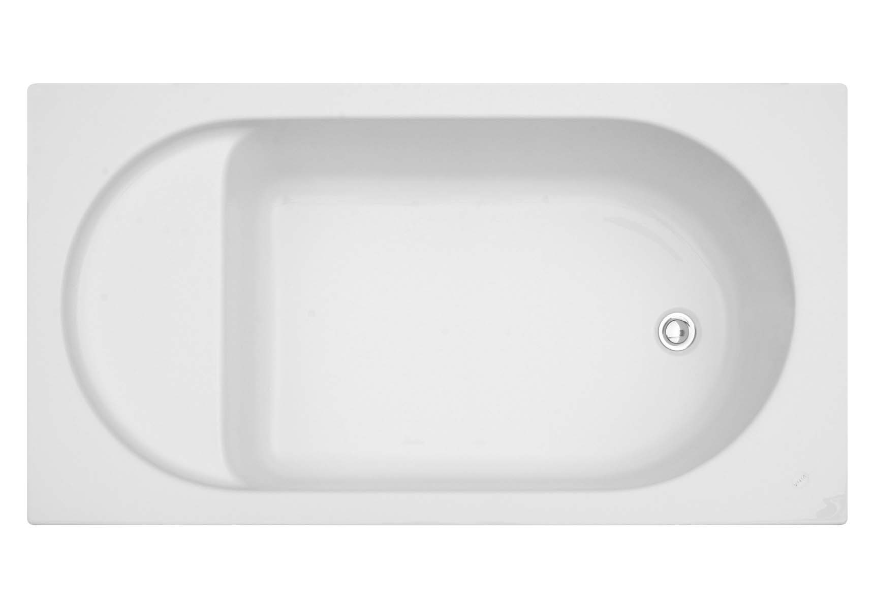 Optima 105x70 cm Rectangular with Seat Bathtub