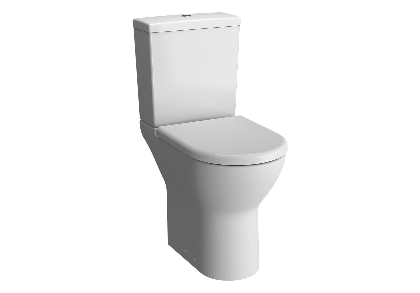 S50 Close-Coupled WC Pan, 65cm, High Universal Outlet (Short) without Bidet Pipe