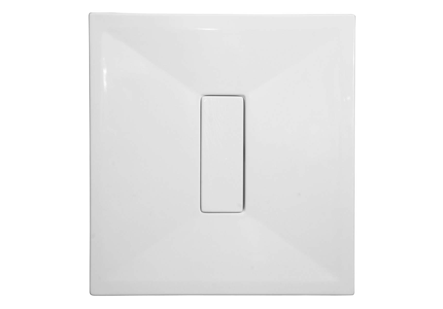 Slim 90x90 cm Square Flat, Acrylic Waste Cover