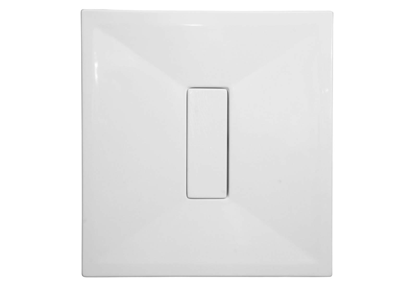 Slim 100x100 cm Square Flat, Acrylic Waste Cover