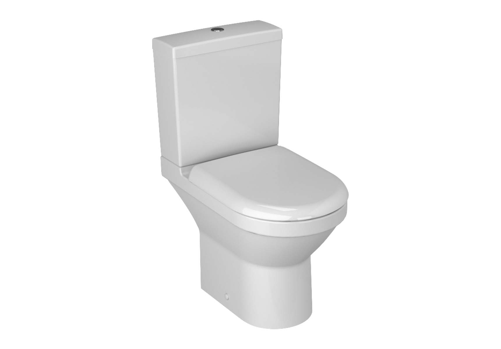 S50 Compact Close-Coupled WC Pan, 60cm Universal Outlet, Kısa without Bidet Pipe