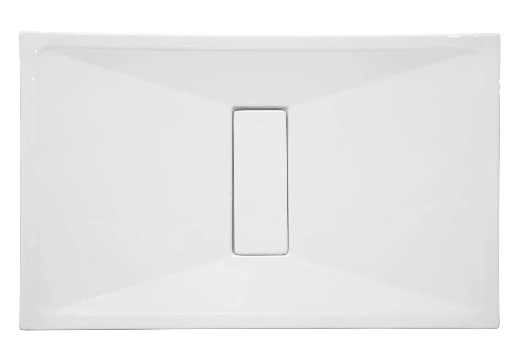 Slim 180x90 cm Rectangular Flat, Acrylic Waste Cover