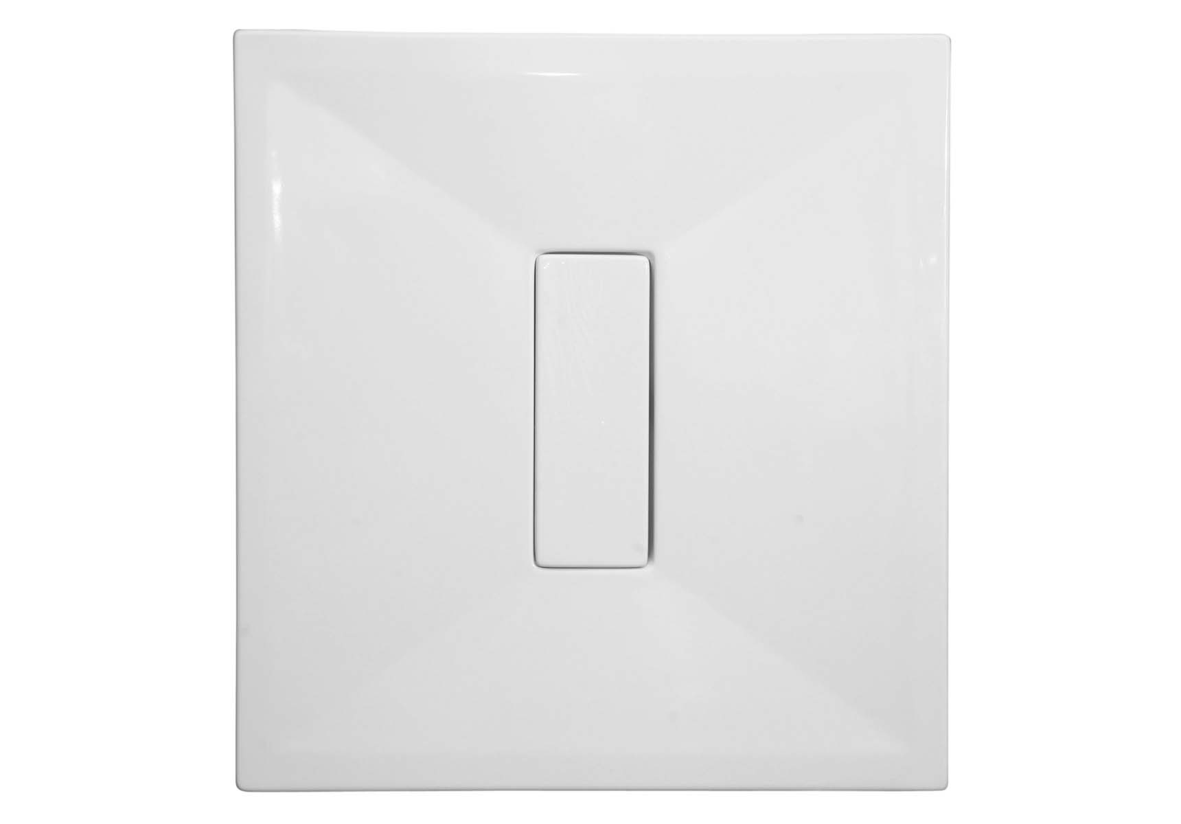 Slim 90x90 cm Square Monobloc, Acrylic Waste Cover