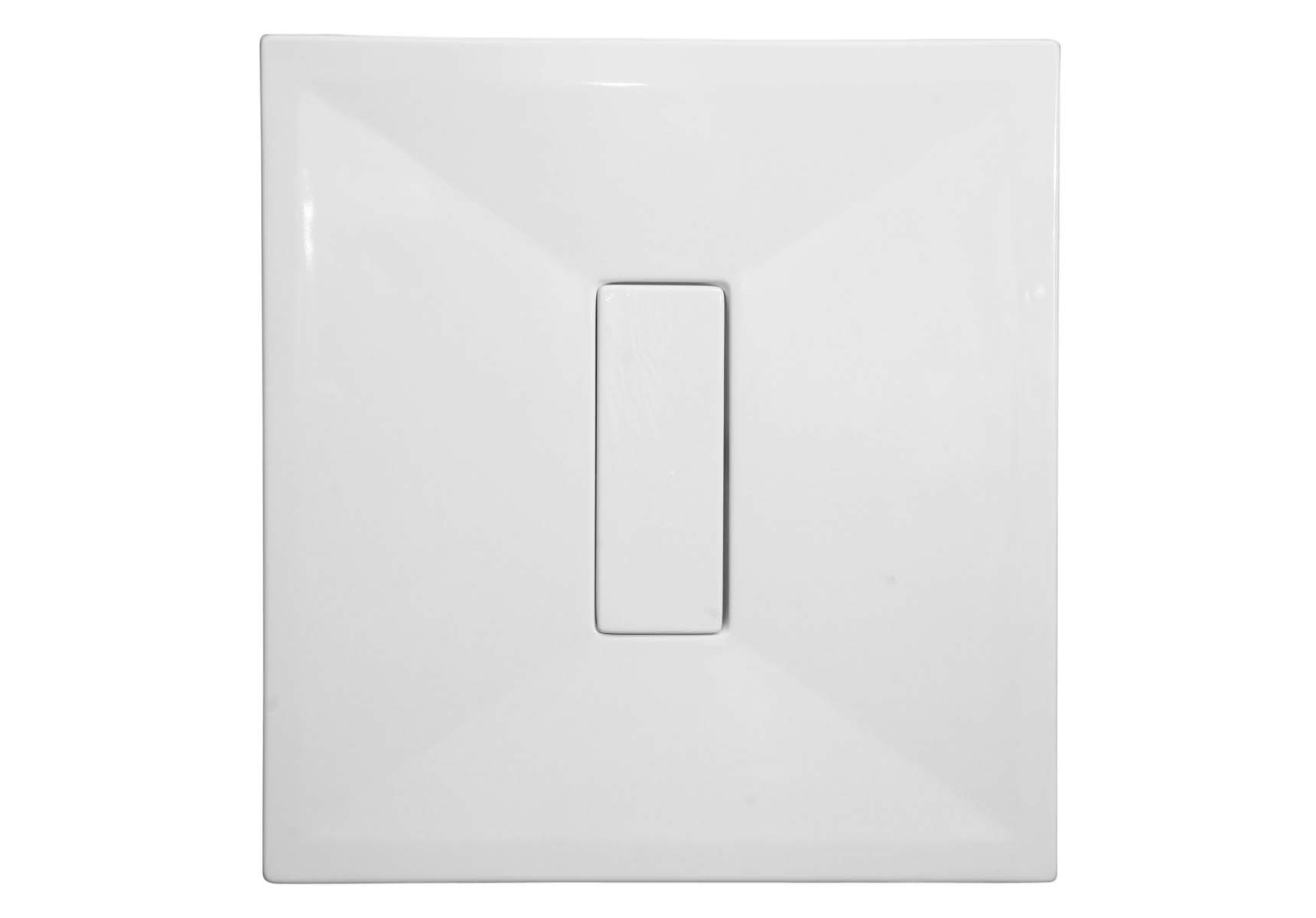 Slim 100x100 cm Square Monobloc, Acrylic Waste Cover