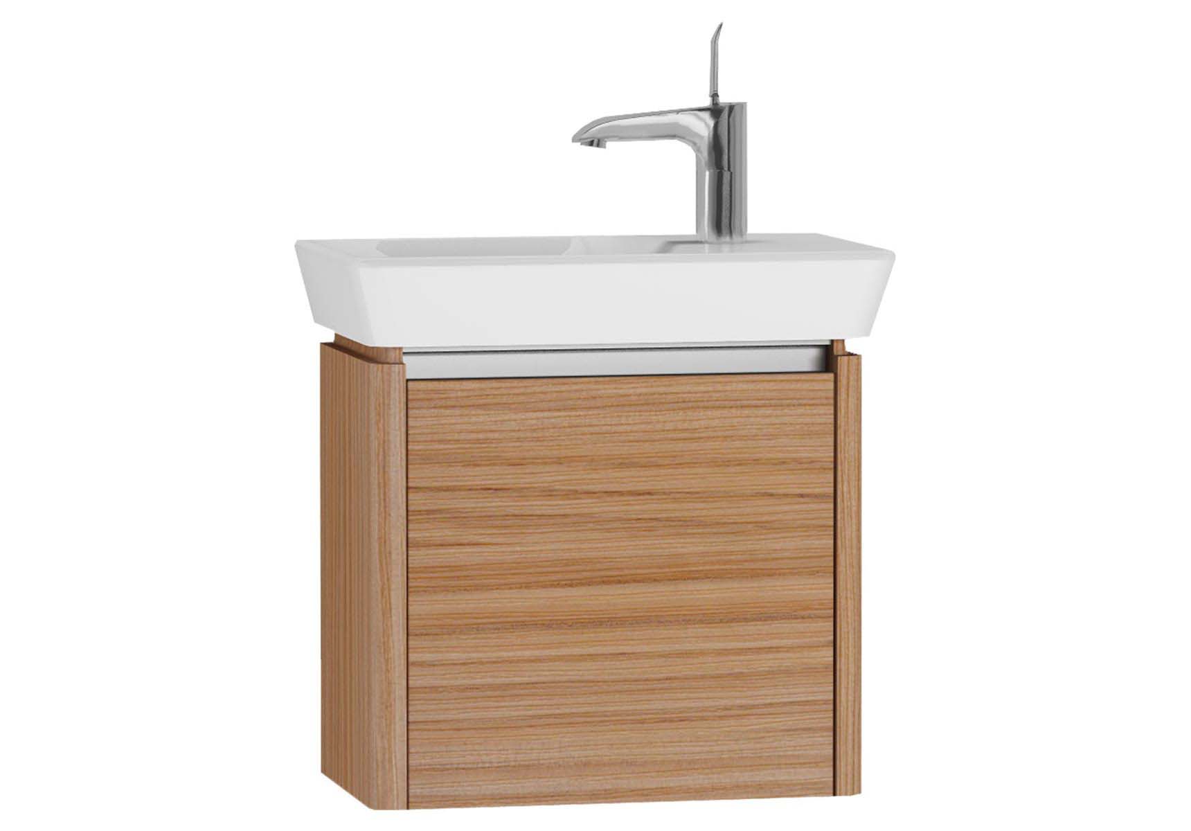 T4 Compact Washbasin Unit 50 cm (Left), Hacienda Brown