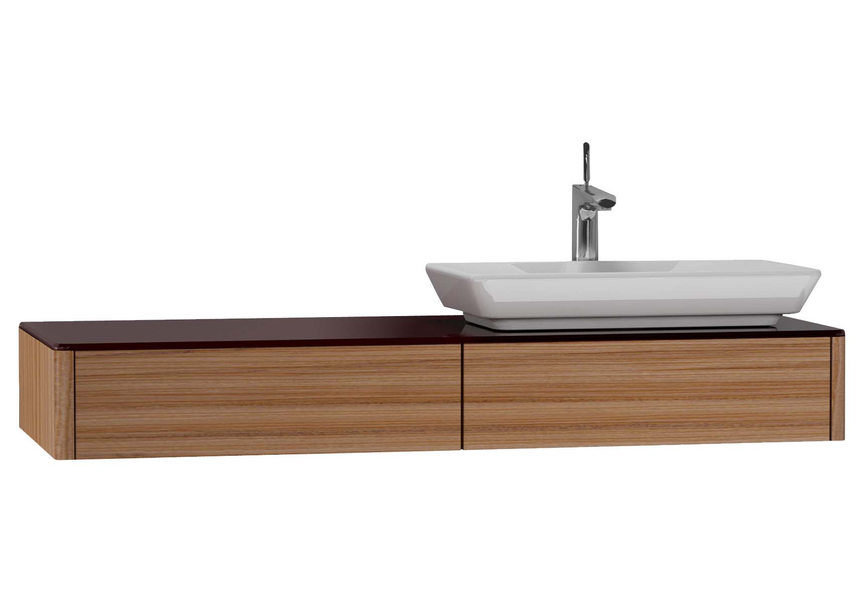 T4 Short Counter Unit 130 cm, Hacienda Brown