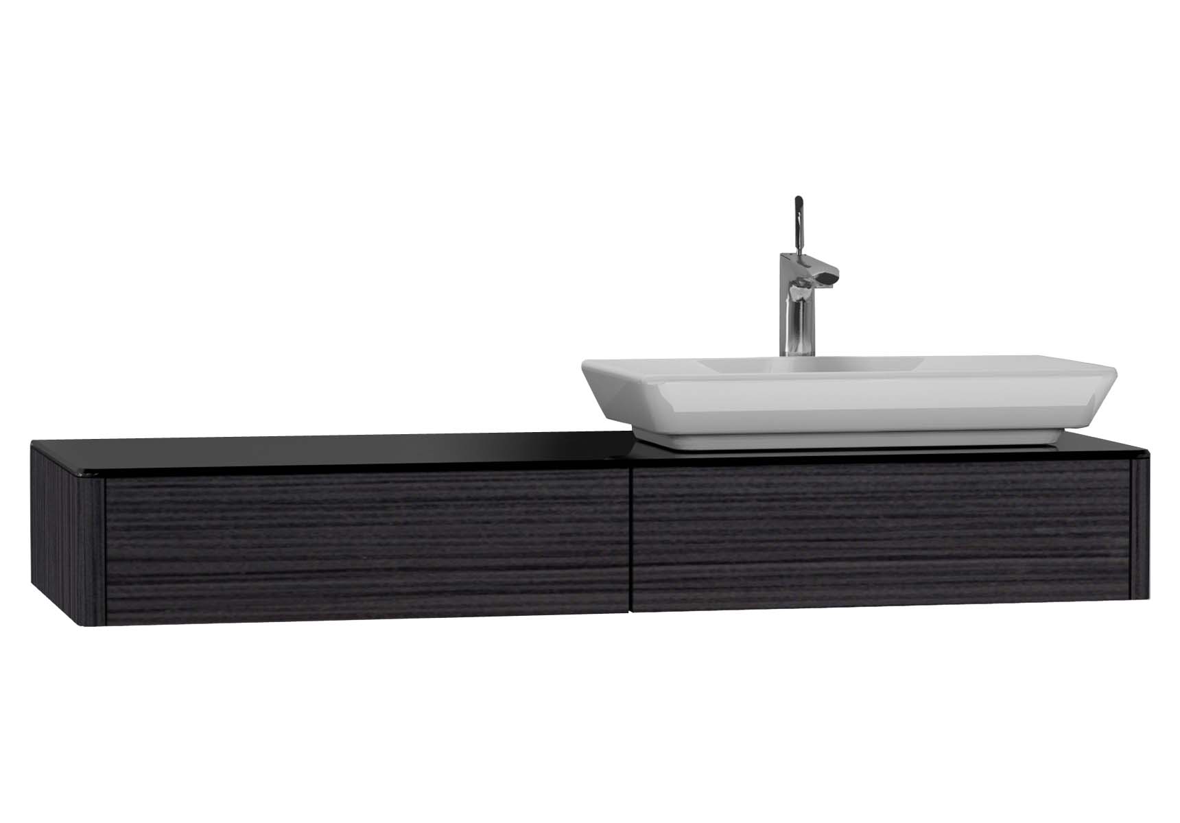 T4 Short Counter Unit 130 cm, Hacienda Black