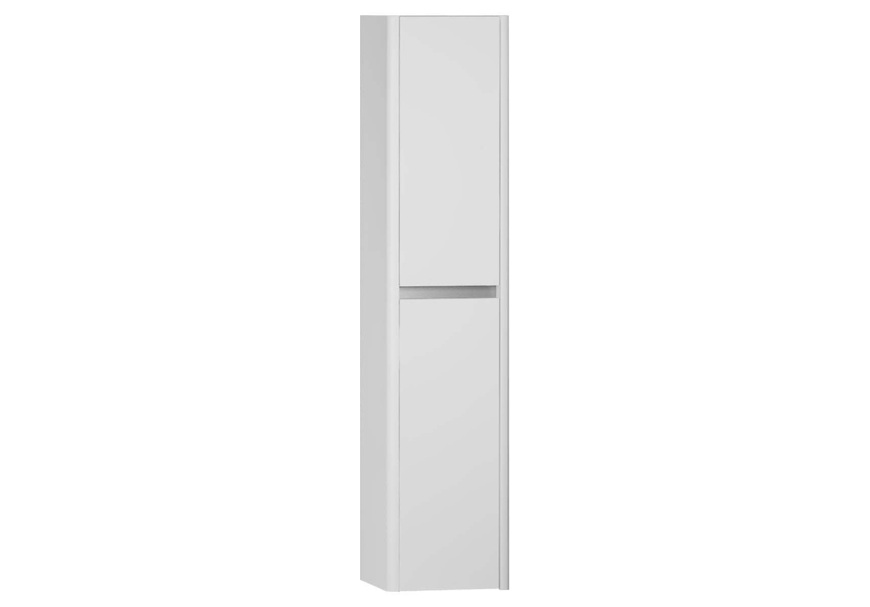 T4 Tall Unit (2 Doors) Left, White High Gloss