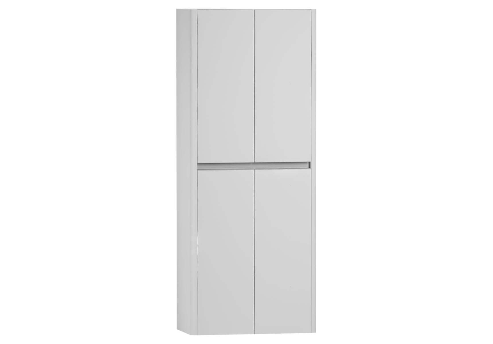 T4 Double Tall Unit, White High Gloss