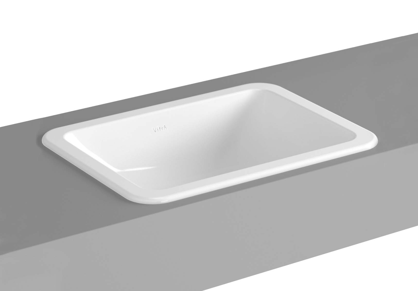 S20 Countertop Basin, 50cm without Tap Hole, with Side Holes