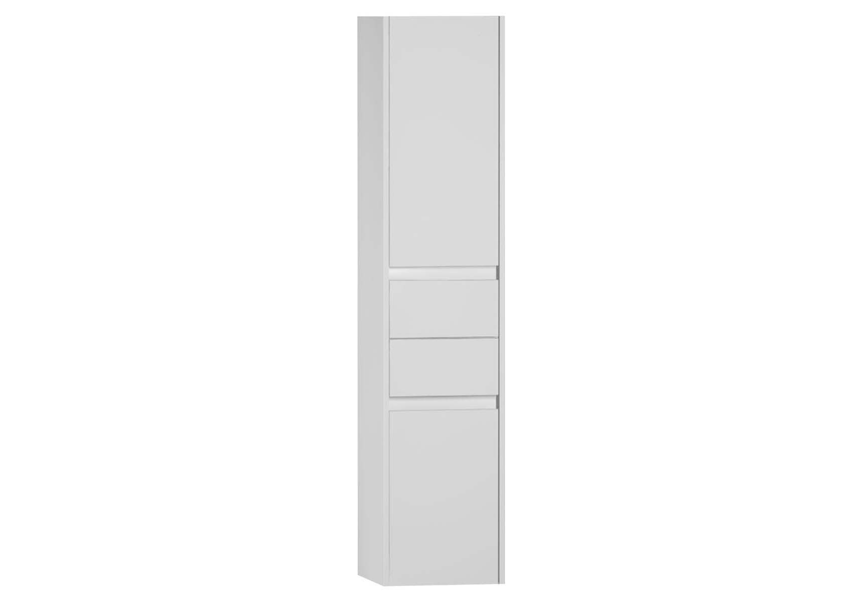 S50 + Tall Unit (Drawer) (Right), White High Gloss