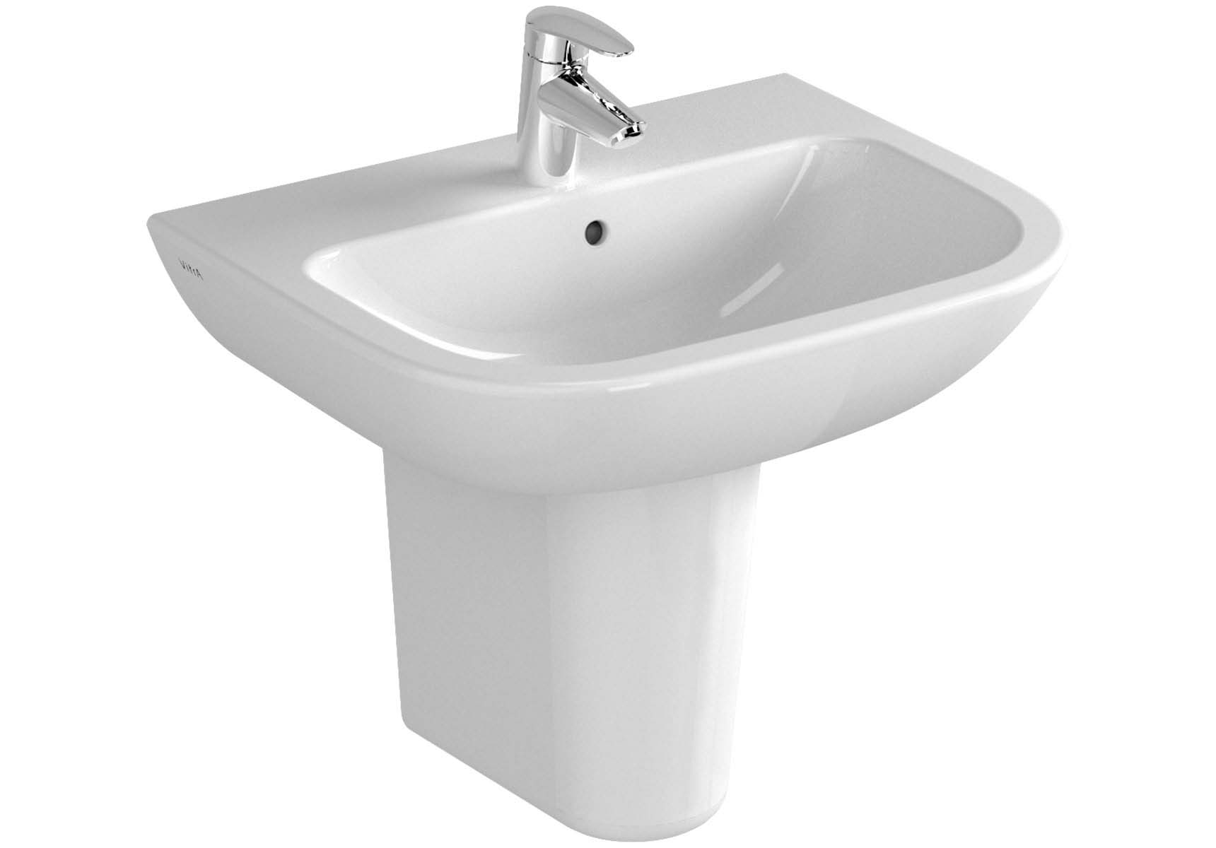 S20 Basin, 55cm with Middle Tap Hole, with Side Holes