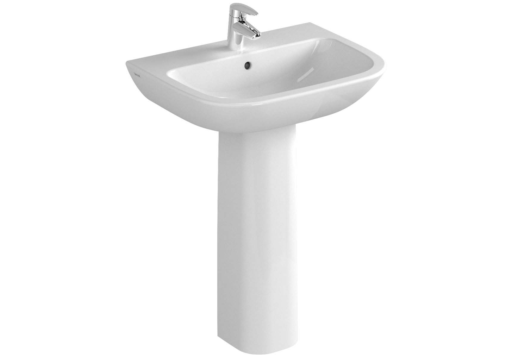 S20 Basin, 60cm with Middle Tap Hole, with Side Holes