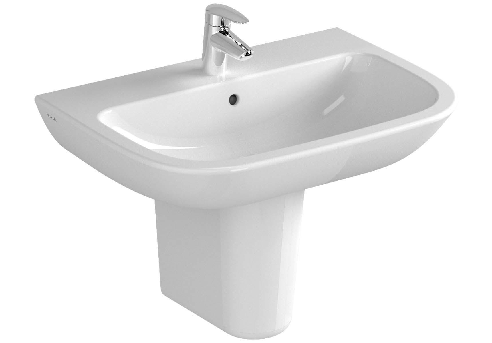 S20 Basin, 65cm with Middle Tap Hole, with Side Holes