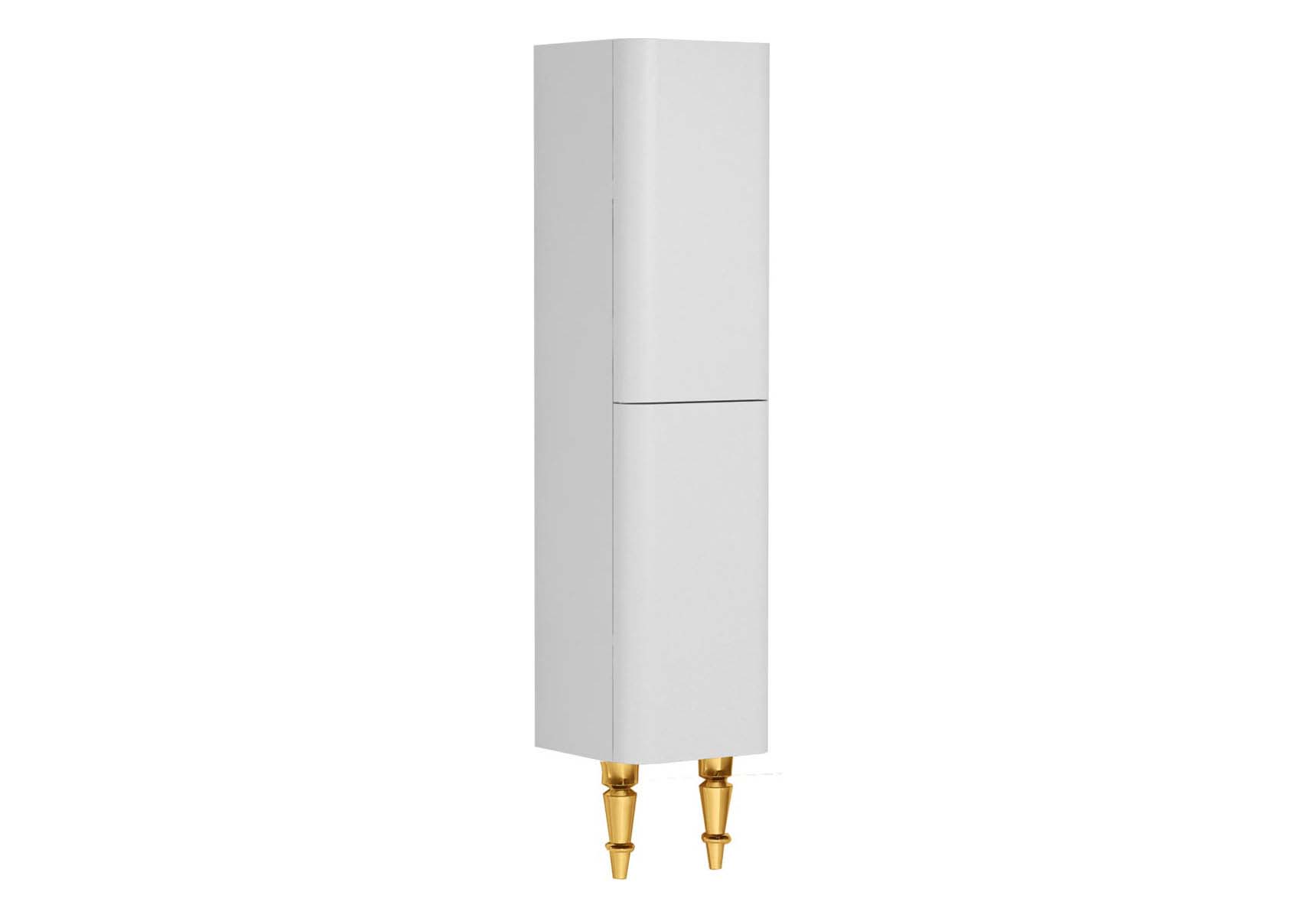 Gala Classic Tall Unit White High Gloss-Gold (Left)