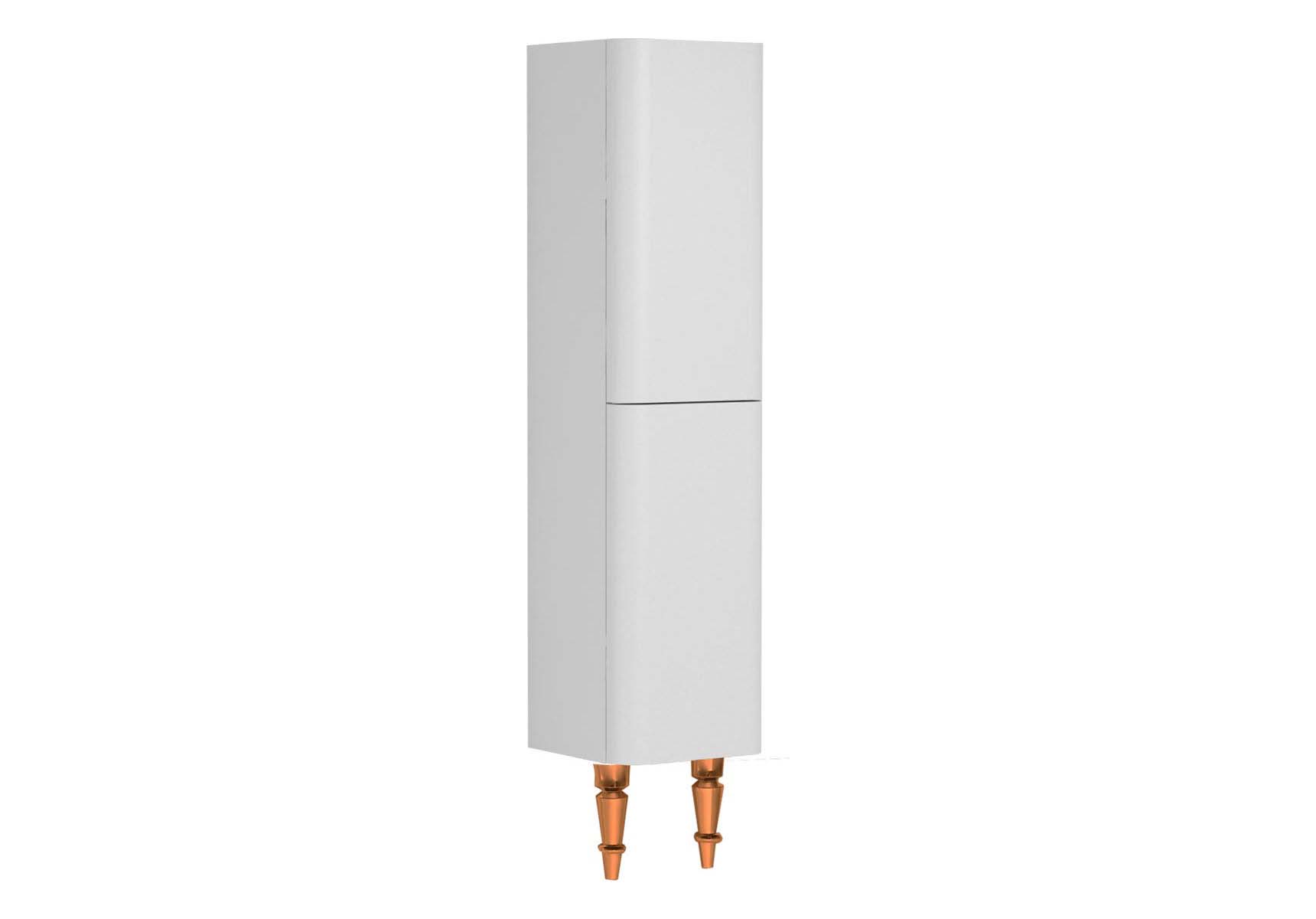 Gala Classic Tall Unit White High Gloss-Copper (Left)