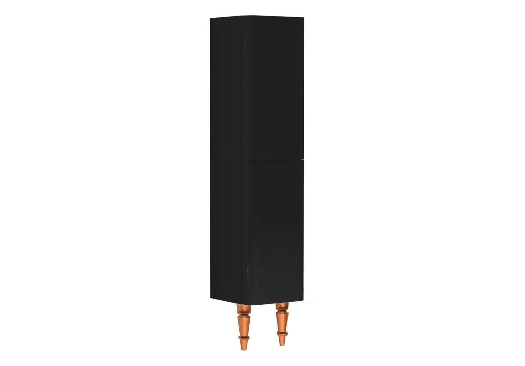 Gala Classic Tall Unit Black High Gloss-Copper (Left)