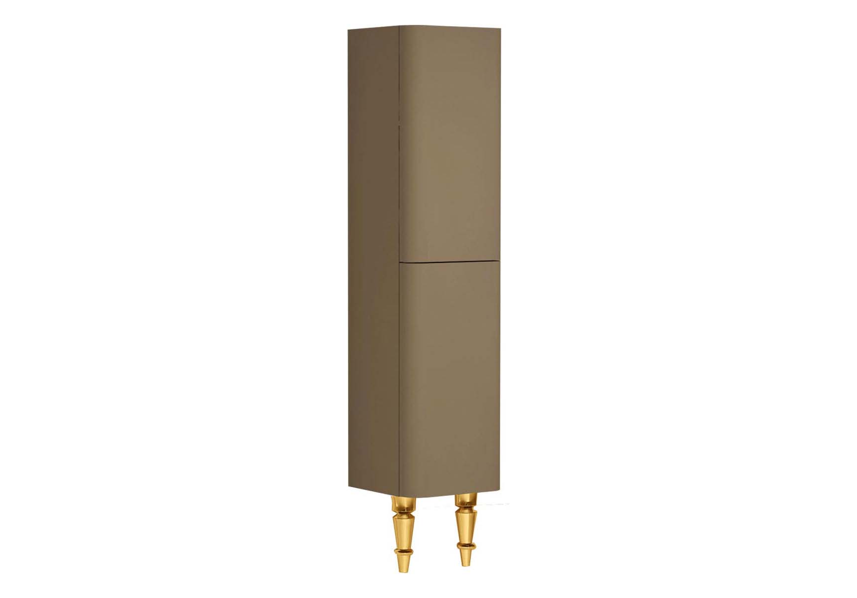 Gala Classic Tall Unit Beige High Gloss-Gold (Left)