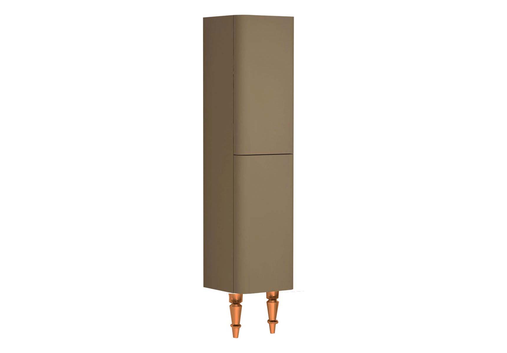 Gala Classic Tall Unit Beige High Gloss-Copper (Left)