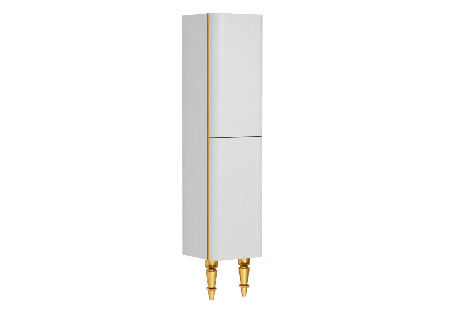 Gala Classic Tall Unit White High Gloss-Gold (Right)