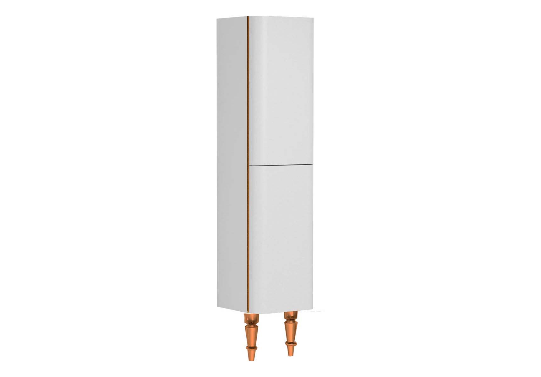 Gala Classic Tall Unit White High Gloss-Copper (Right)