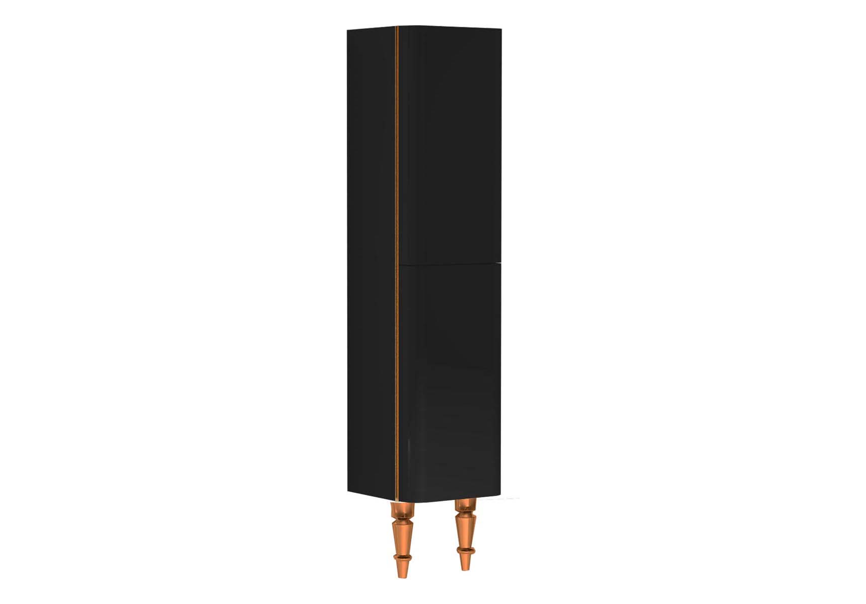 Gala Classic Tall Unit Black High Gloss-Copper (Right)