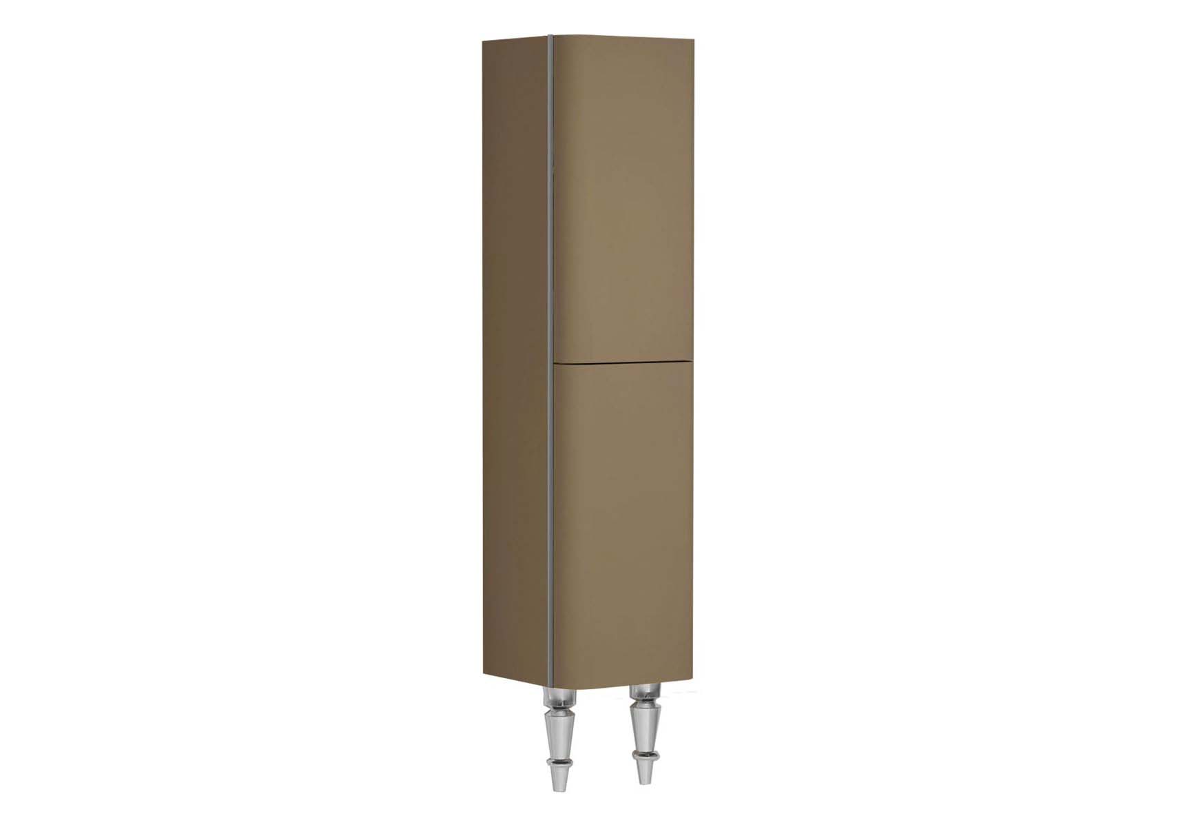 Gala Classic Tall Unit Beige High Gloss-Chrome (Right)