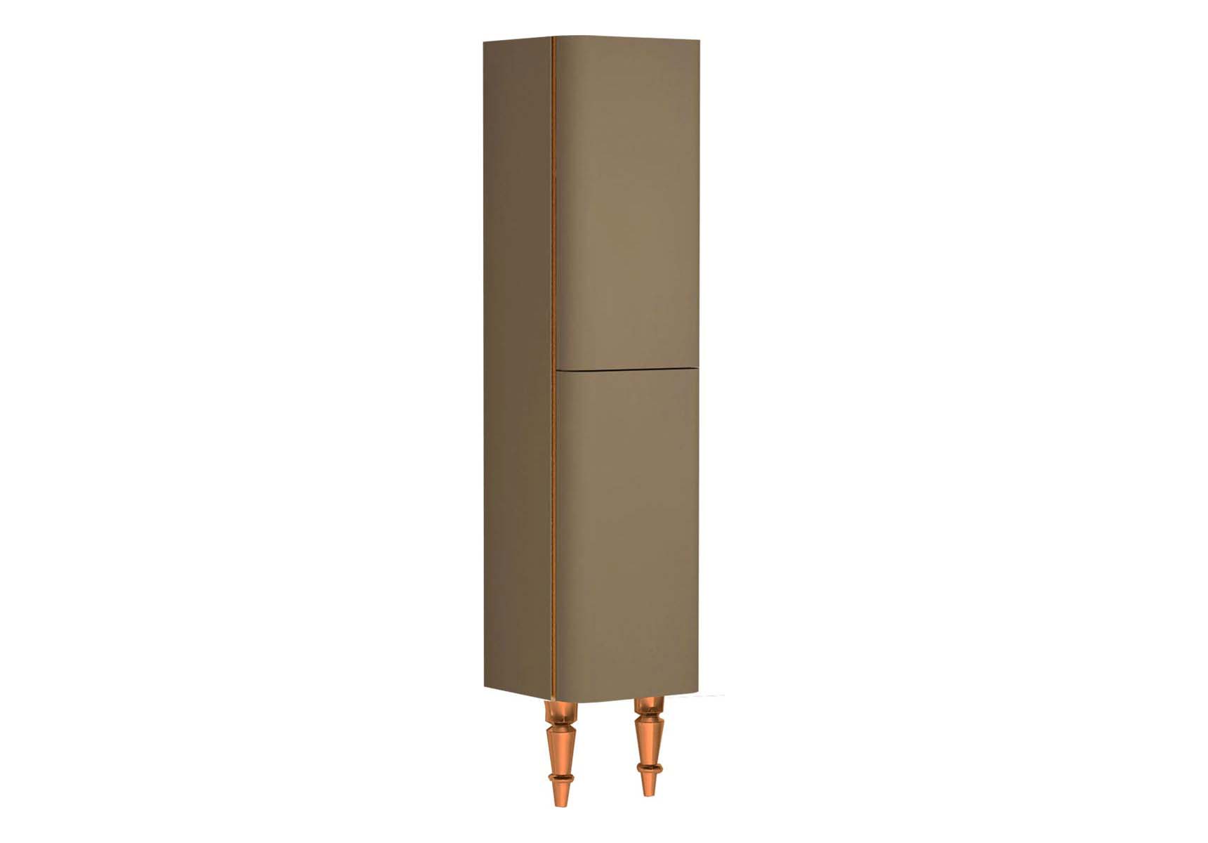 Gala Classic Tall Unit Beige High Gloss-Copper (Right)