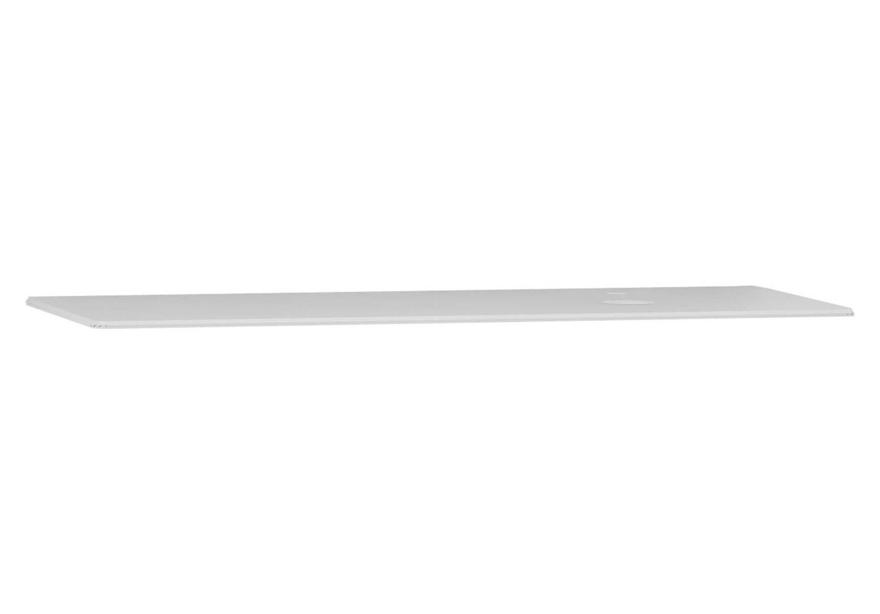 T4 Glass Counter 100 cm, White