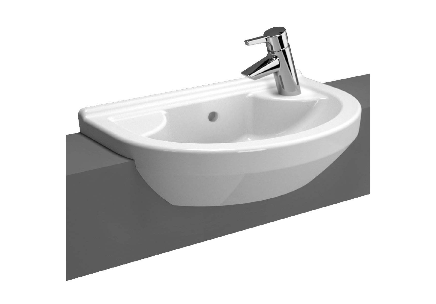 S50 Compact Recessed Basin, 55cm, Compact